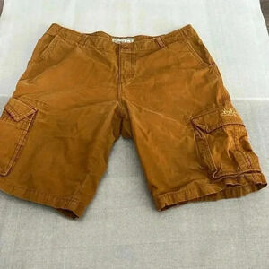 ❤️2/$50❤️[36]The Cabostyle Relax Cotton Yellow Brown Cargo Short- Made in Mexico